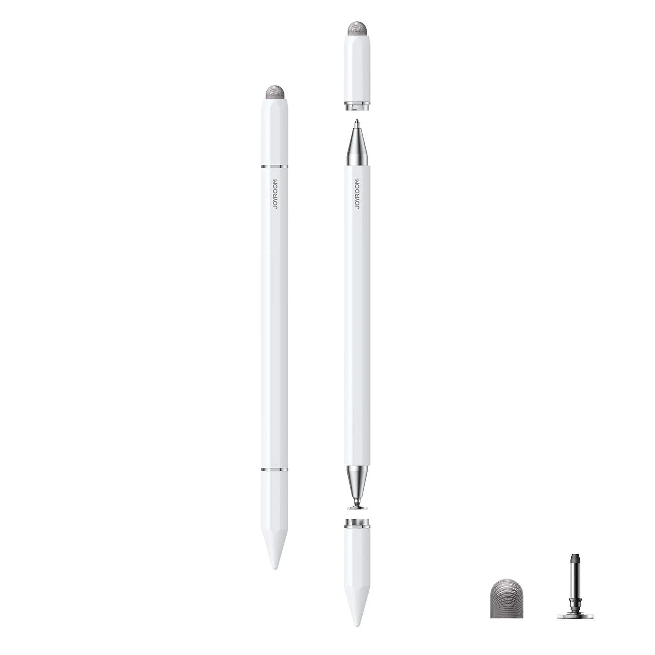 JOYROOM 3'ü 1 Arada Manyetik Pasif Kapasitif Stylus Kalem - Beyaz