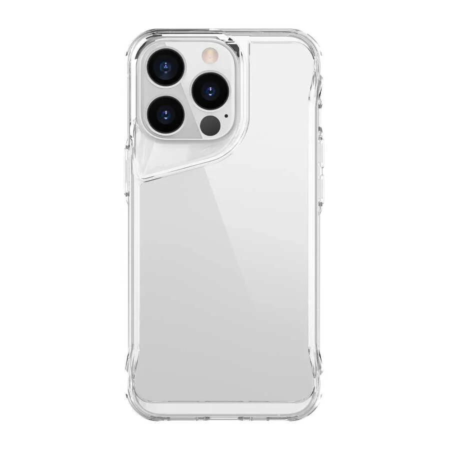 İphone 13 Pro Max Şeffaf Darbe Emici T-Max Silikon PC