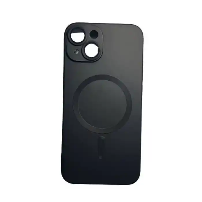 İphone 14 Plus Metalic Magsafe Silikon Kılıf