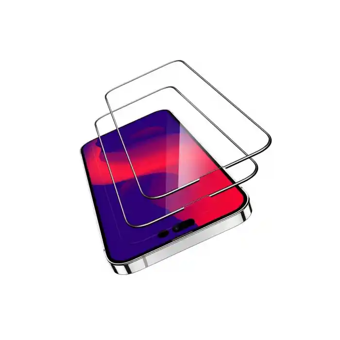 İphone 15 Plus Ve 15 Pro Max Uyumlu Tam Kaplayan Ultra HD Ekran Koruyucu Temperli Cam