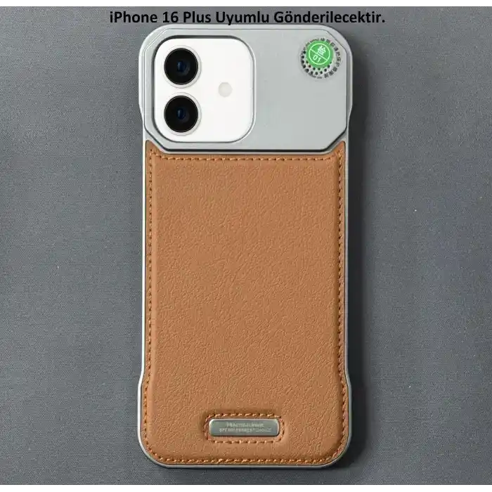 iPhone 16 Plus Parfümlü Koku Hazneli MagSafe Uyumlu Deri Kılıf