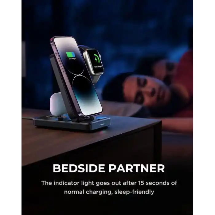 Joyroom 4 in 1 Katlanabilir Şarj İstasyonu Lightning