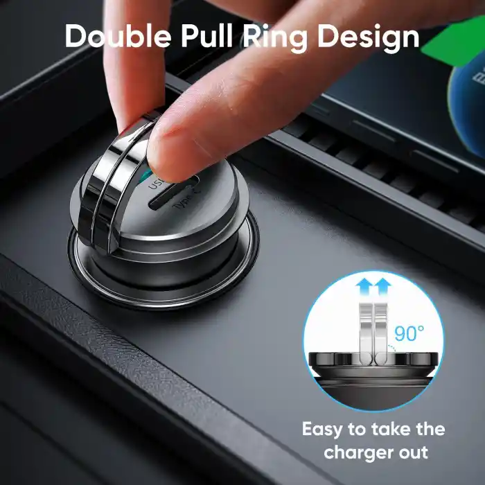 Joyroom C-A35 45W Hızlı Araç Şarjı USB-C PD 3.0 Quick Charge 3.0