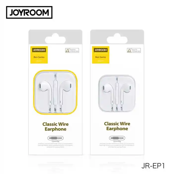 Joyroom JR-EP1 1.2m 3.5mm Mikrofonlu Kulak içi Kulaklık iPhone, iPad
