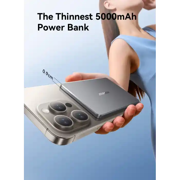 Joyroom JR-PBM08 5.000 mAh 20W Hızlı Şarj Ultra Slim Metal MagSafe PowerBank