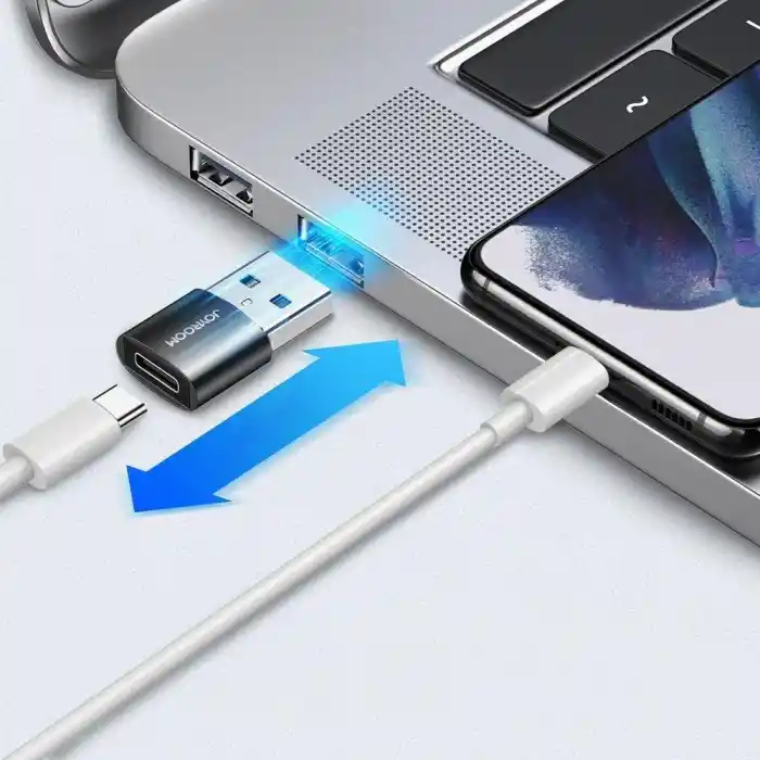 Joyroom S-H152 Adaptörü USB to Type-C Siyah