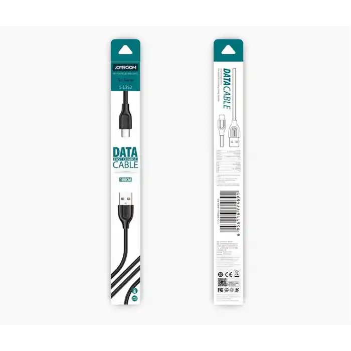 Joyroom S-L352 Type C Hızlı Şarj Kablosu 1M Siyah