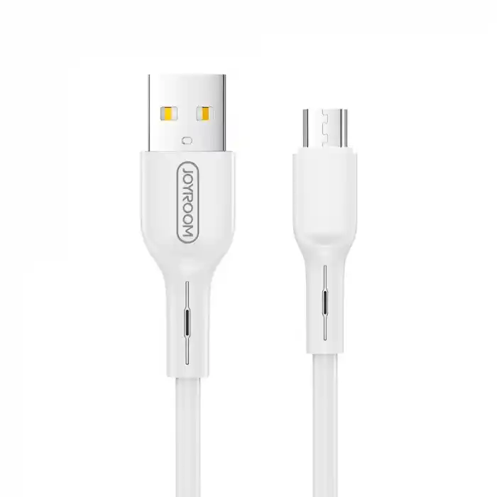 Joyroom S-M357S Mikro Şarj ve Data Kablosu 2A 1m Beyaz