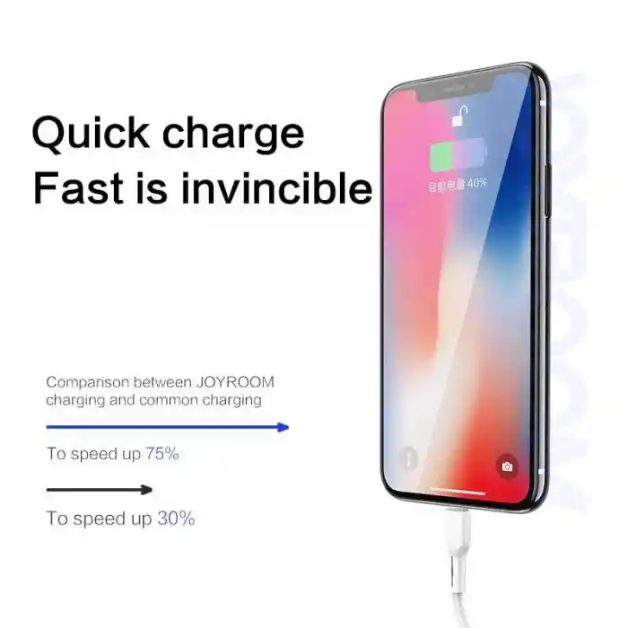 Joyroom S-M357S Mikro Şarj ve Data Kablosu 2A 1m Beyaz