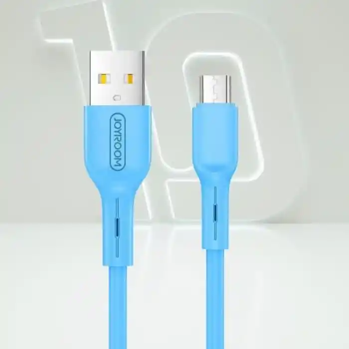 Joyroom S-M357S Mikro Şarj ve Data Kablosu 2A 1m Mavi