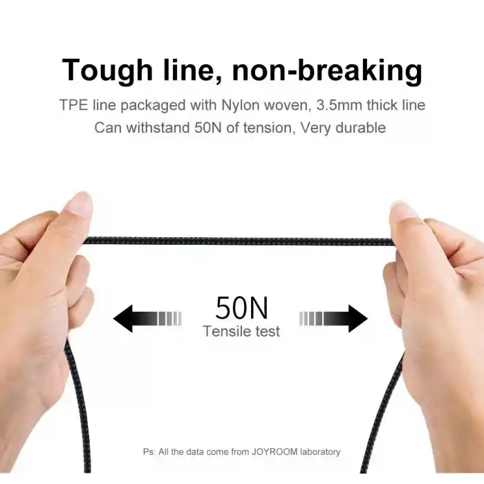 Joyroom S-T507M Type-C Şarj ve Data Kablosu 2 Metre Beyaz