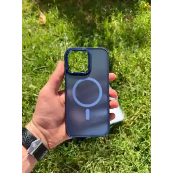 İphone 14 Magsafe Mat Krom Telefon Kılıfı