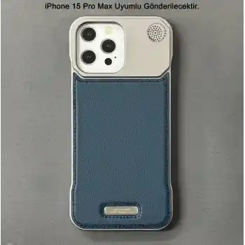 iPhone 15 Pro Max Parfümlü Koku Hazneli MagSafe Uyumlu Deri Kılıf