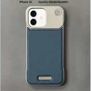 iPhone 16 Parfümlü Koku Hazneli MagSafe Uyumlu Deri Kılıf