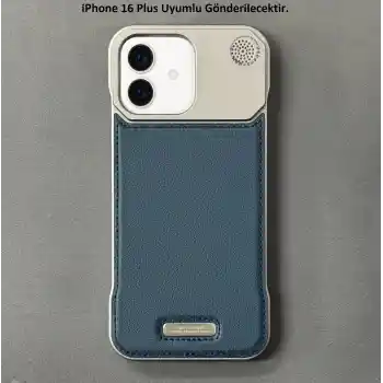 iPhone 16 Plus Parfümlü Koku Hazneli MagSafe Uyumlu Deri Kılıf