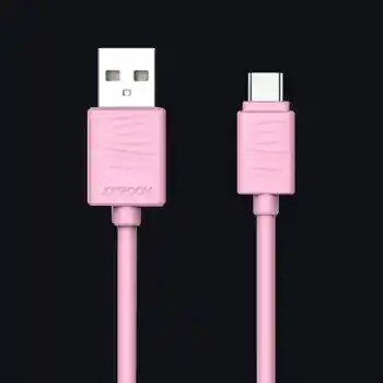 Joyroom JR-S118 Type-C USB Hızlı Şarj ve Data Kablosu 1m Pembe