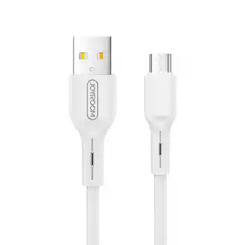 Joyroom S-M357S Mikro Şarj ve Data Kablosu 2A 1m Beyaz