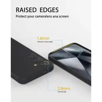 Samsung Galaxy A05S Premier Siyah Silikon Telefon Kılıfı