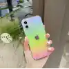 İphone 11 Pro Max Parlak Rainbow Holografik Kamera Korumalı Sert Kılıf