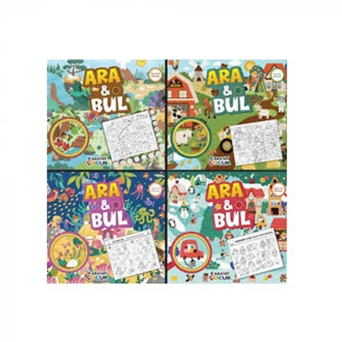 4E Ara & Bul- Gizli Resimler/4 Kitap