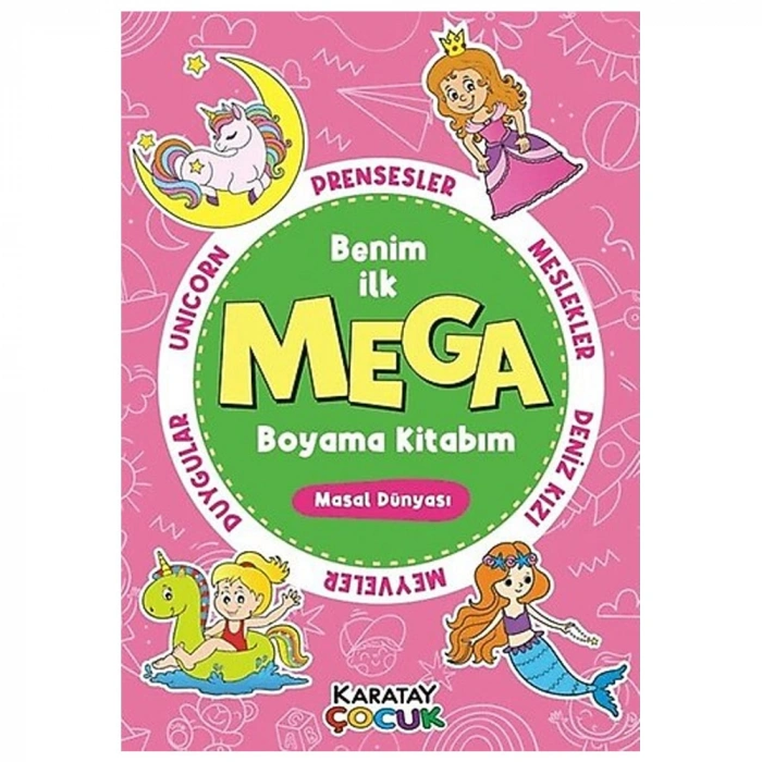 4E Mega Boyama- Masal Dünyası-128 Syf.