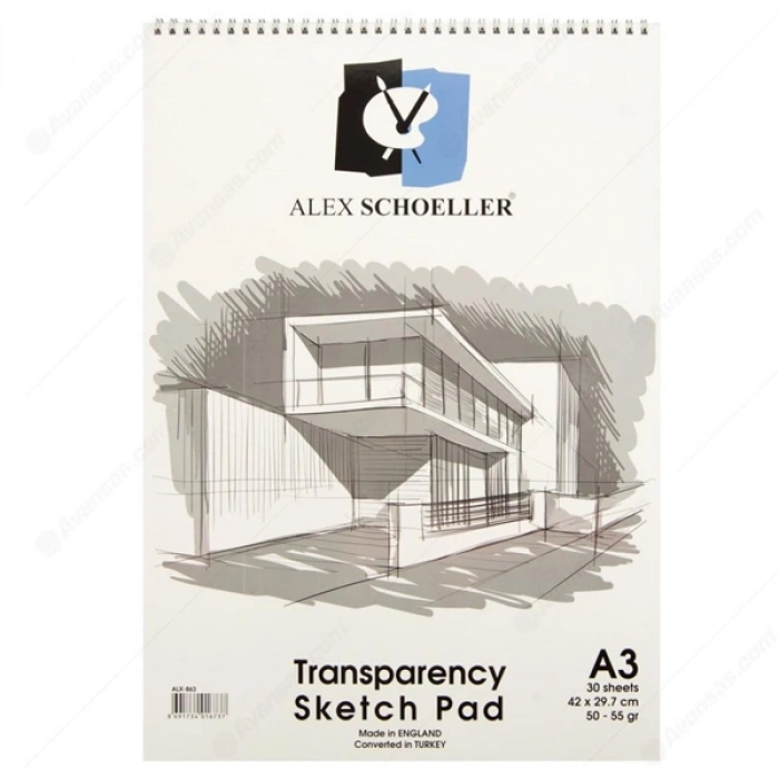 Alex Schoeller Aydınger Defter Eskiz Spiralli 30 YP A3 50/55 GR ALX-863