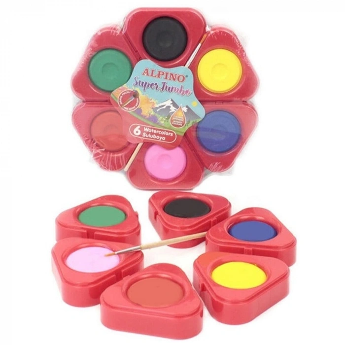 Alpino Sulu Boya Süper Jumbo 6 Lı AQ-05
