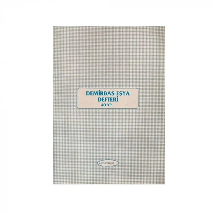 Altınyıldız Demirbaş Eşya Defteri 40 YP