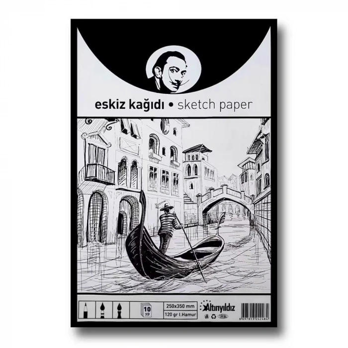 Altınyıldız Eskiz Kağıdı 10 Poşet 25x35 120 GR AYRD-248
