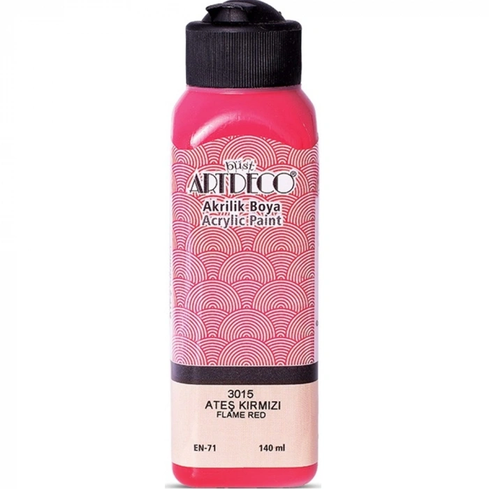 Artdeco Akrilik Boya 140 ML Ateş Kırmızı 070R-3015