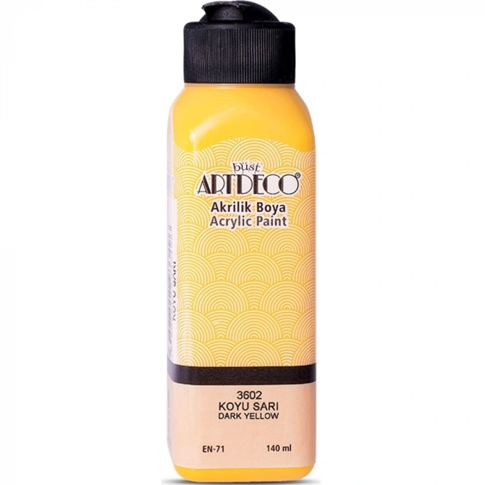 Artdeco Akrilik Boya 140 ML Koyu Sarı 070R-3602