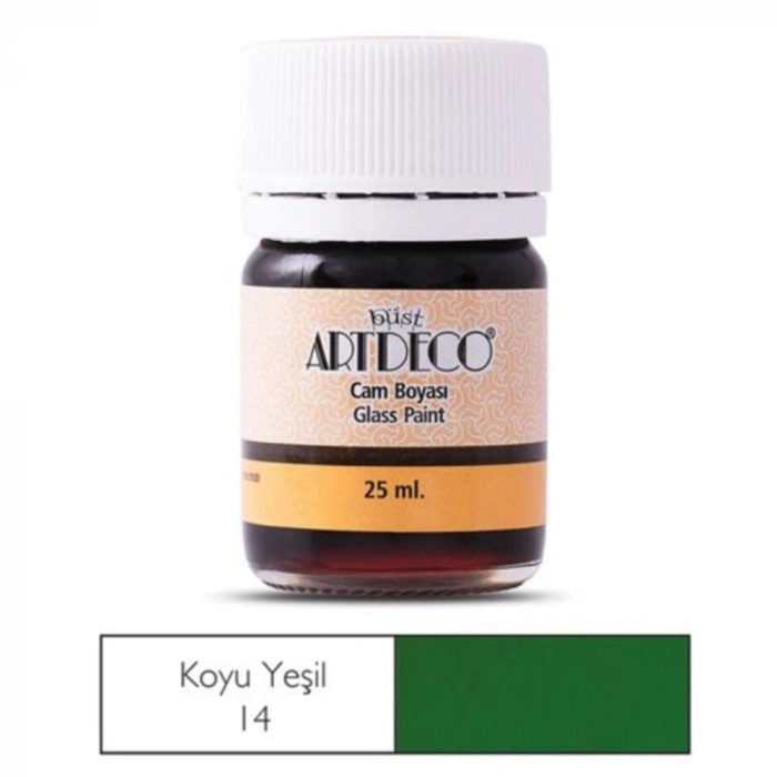 Artdeco Cam Boyası 25 Ml Öğrenci Tipi 14 K.Yeşil