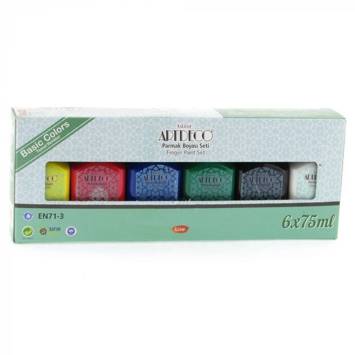 Artdeco Kids Parmak Boyası 6x50 Ml Temel Renkler
