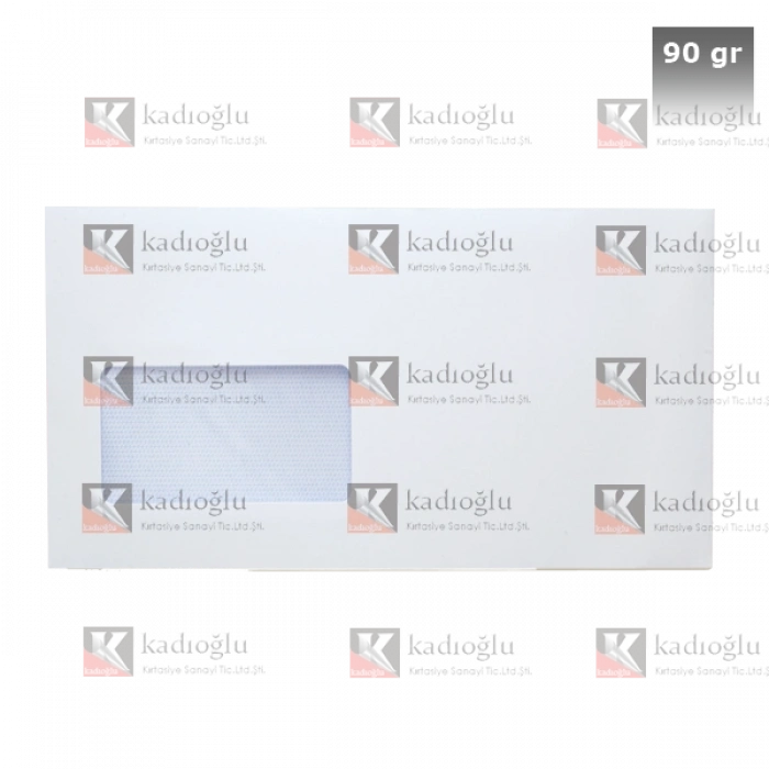 Asil Doğan Diplomat Zarfı Pencereli 105x240 90 GR Silikon AS-1001