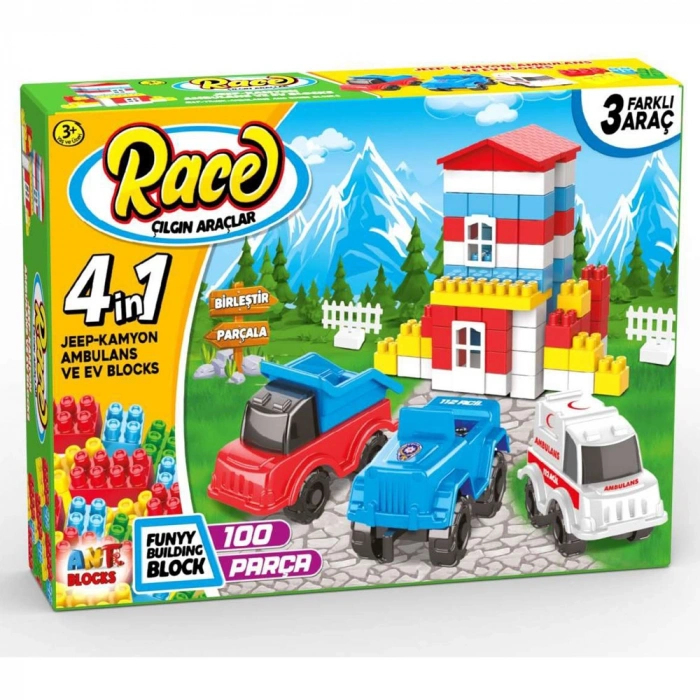Asya Oyuncak ant blocks 100 Parça City Set ANT011