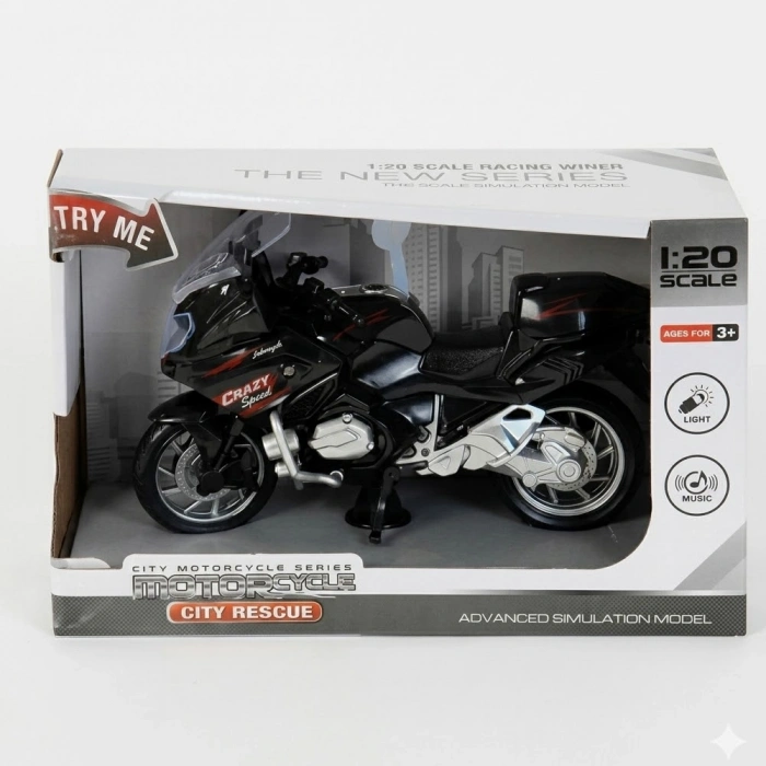 Asya Oyuncak Sesli-Işıklı Sürtmeli Motosiklet C5809-8080A-5