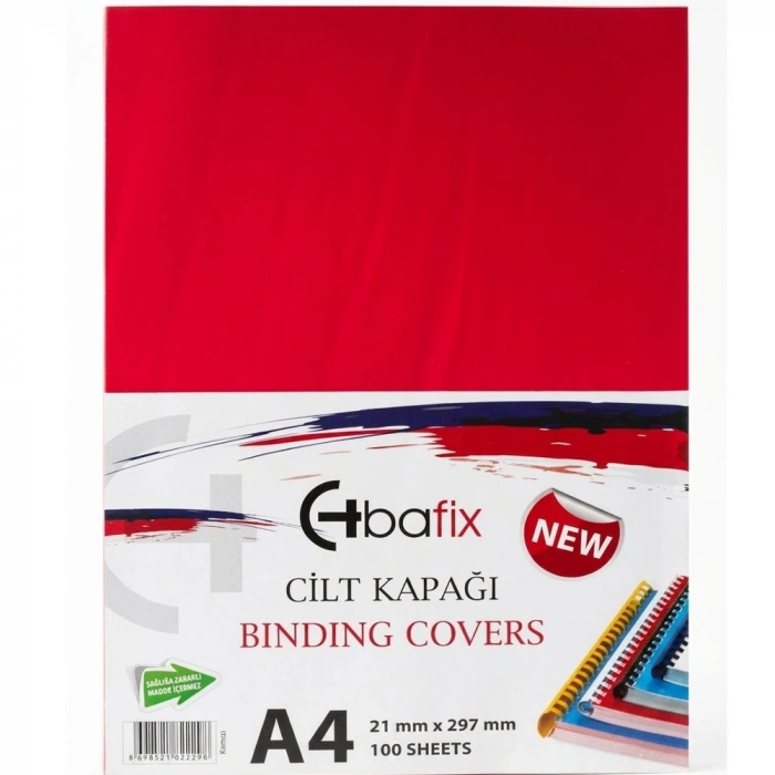 Bafix Cilt Kapağı Plastik Opak A4 160 MIC Kırmızı