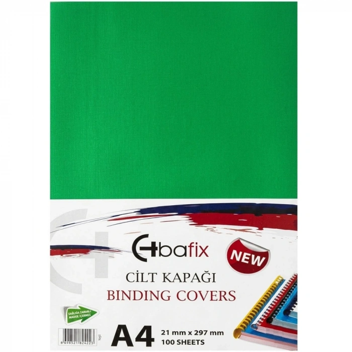 Bafix Cilt Kapağı Plastik Opak A4 160 MIC Yeşil