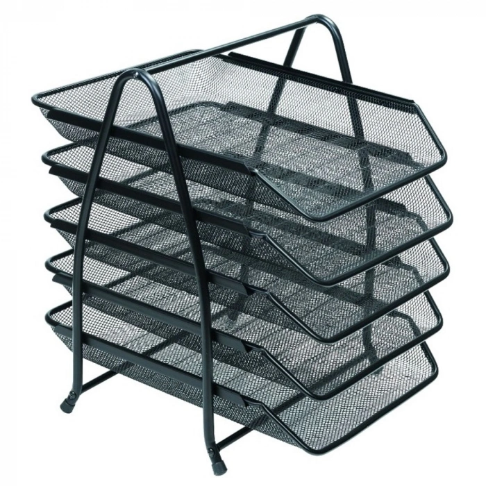 Bafix Evrak Rafı Metal Perforeli 5 Li Siyah BFX-MER9207S
