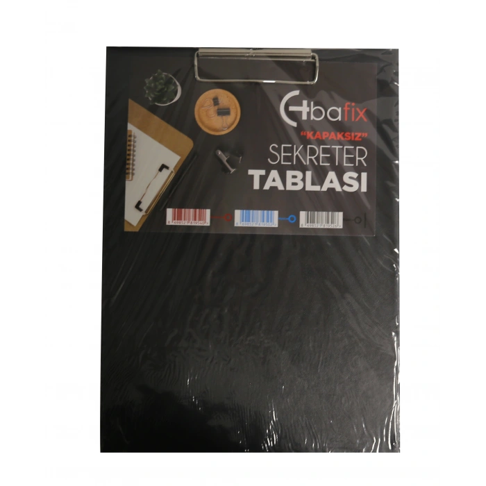 Bafix Kapaksız Sekreterlik Plastik A4 Siyah