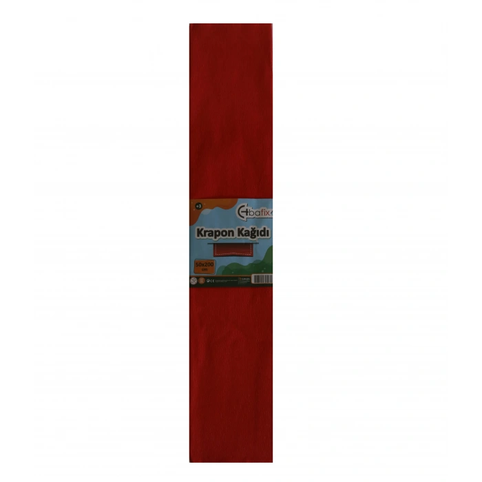 Bafix Krepon Kağıdı 10 LU 50x200 CM Kırmızı