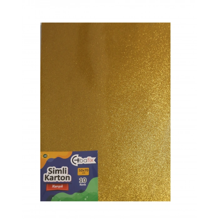 Bafix Simli Karton 50x70 10 Renk Karışık