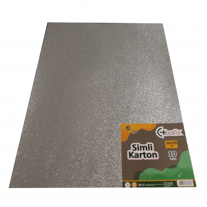 Bafix Simli Karton 50x70 Gümüş (Silver)