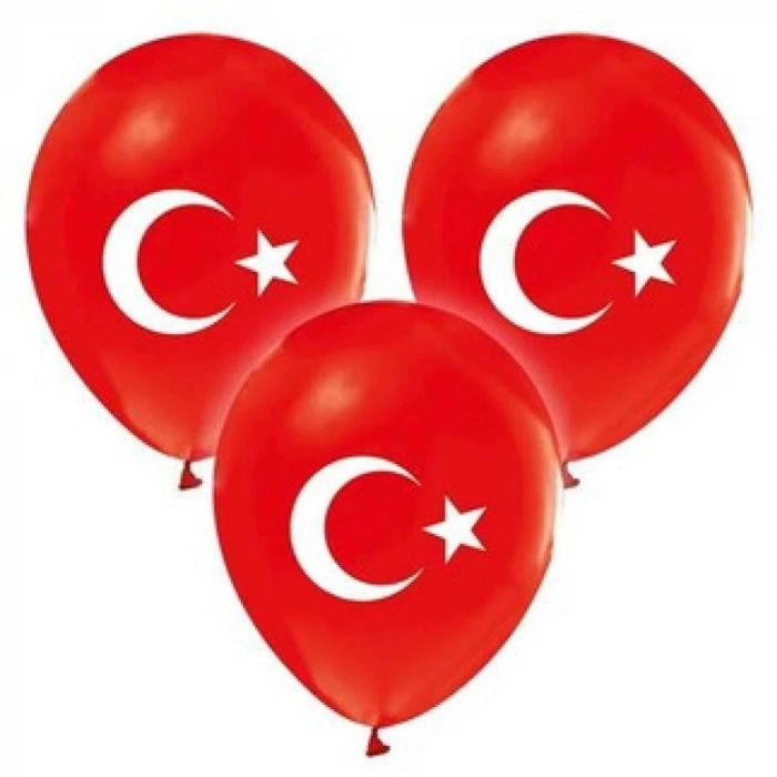 Balonevi Balon 1+1 Ayyıldız Baskılı 12 50 Li