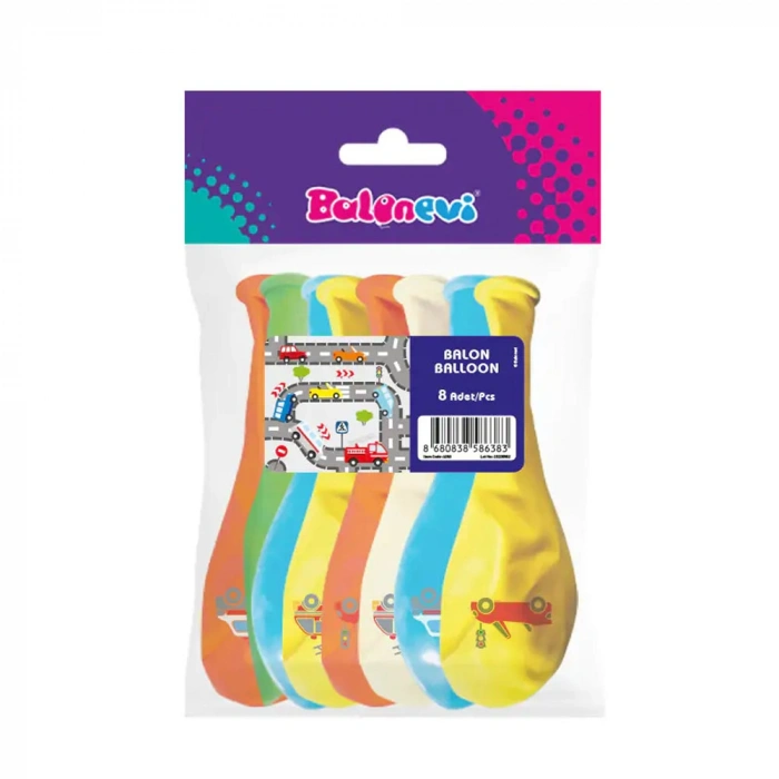 Balonevi Balon 4+0 Trafik Baskılı 12 8 Li