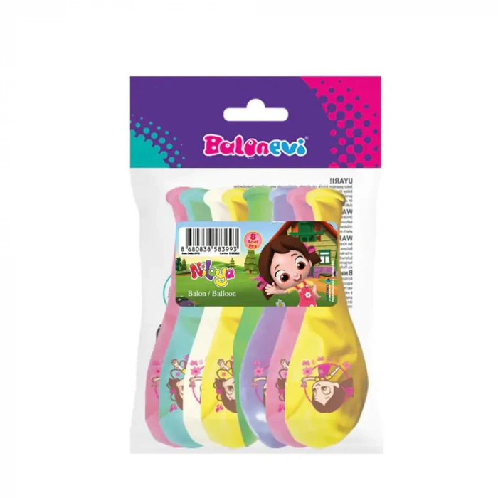 Balonevi Balon 4+1 Niloya Baskılı 12 8 Li