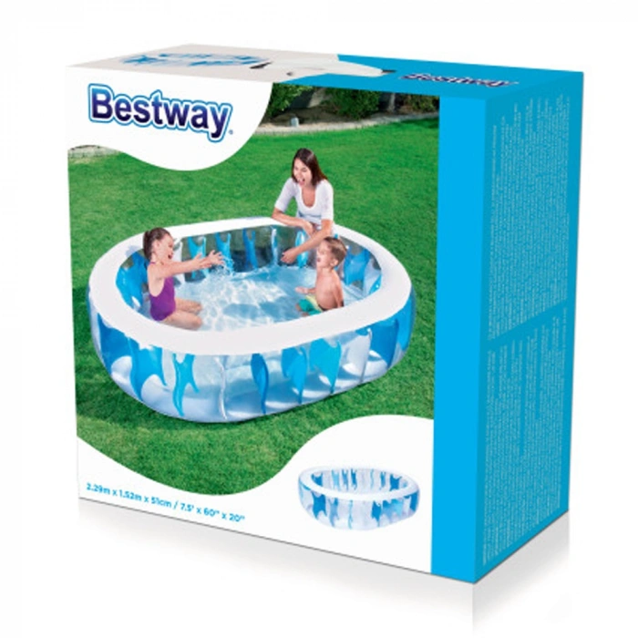Bestway Havuz Jumbo Kristal 229x152x51 Cm Kzld-Bw54066