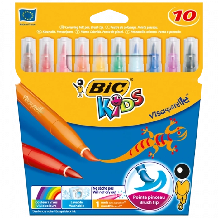 Bic Keçeli Boya Kalemi Visa 10 Renk 828964