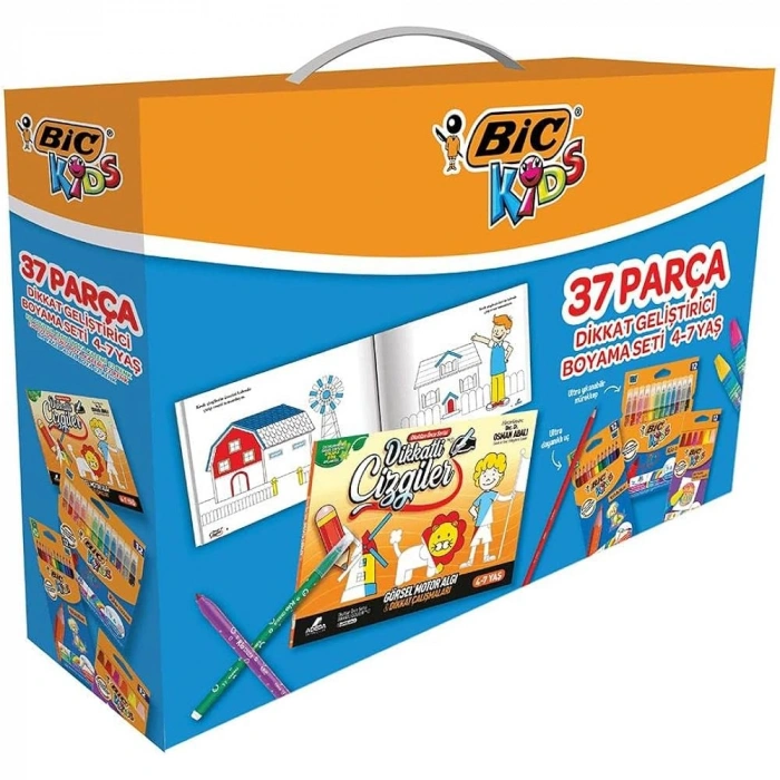 Bic Kids Dikkat Geliştirici Boyama Seti 37 Parça