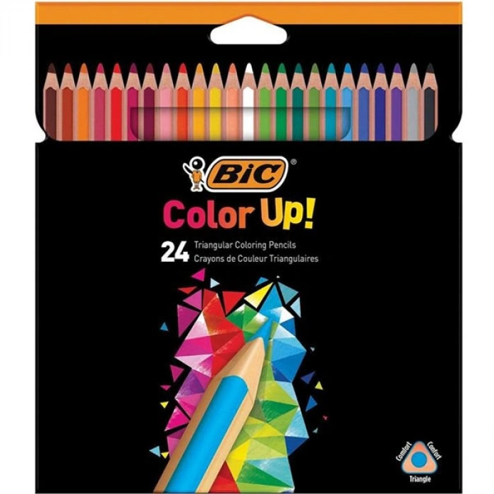 Bic Kuru Boya Kalemi Color Up Üçgen 24 Lü 950528